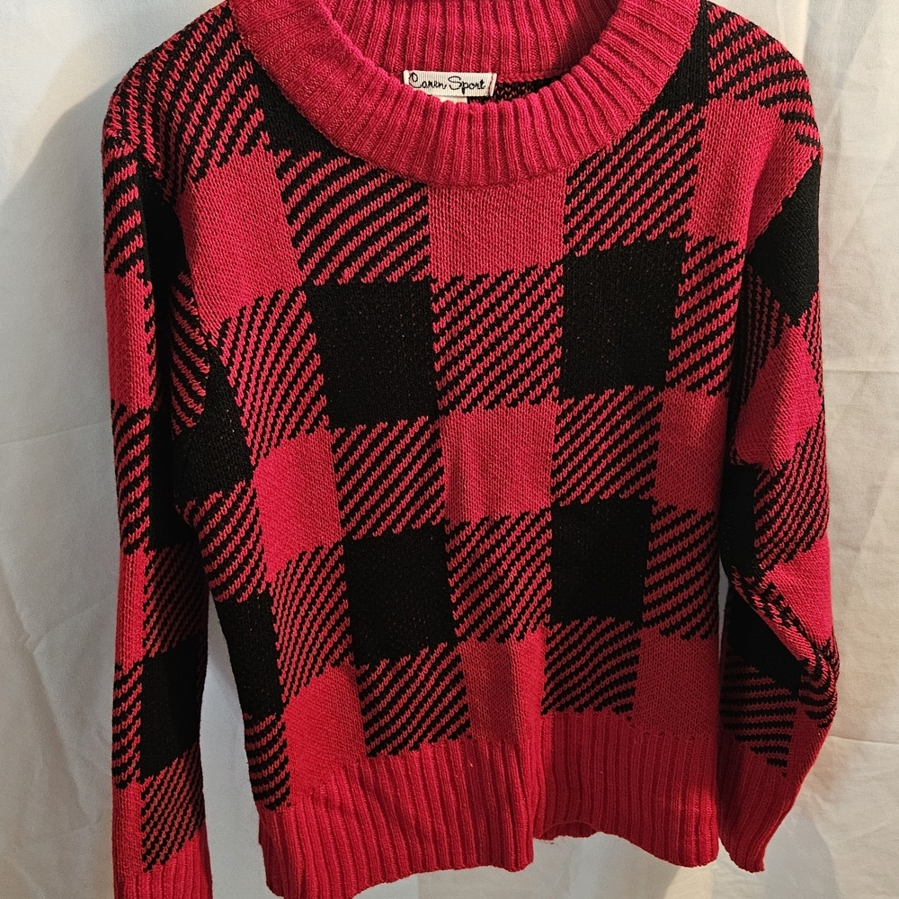 Othr Red and Black Checkered Sweater